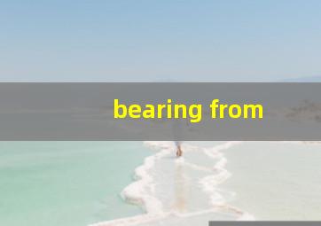 bearing from